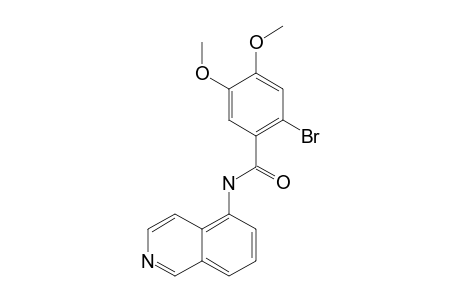 2-BROMO-N-ISOQUINOL-5-YL-4,5-DIMETHOXYBENZAMIDE