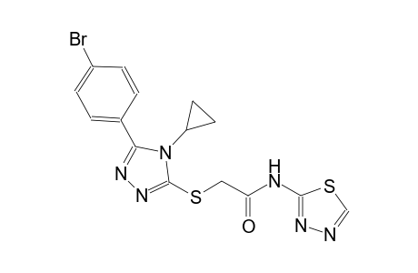 acetamide, 2-[[5-(4-bromophenyl)-4-cyclopropyl-4H-1,2,4-triazol-3-yl]thio]-N-(1,3,4-thiadiazol-2-yl)-