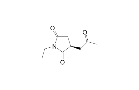 (R)-1-ethyl-3-(2-oxopropyl)pyrrolidine-2,5-dione