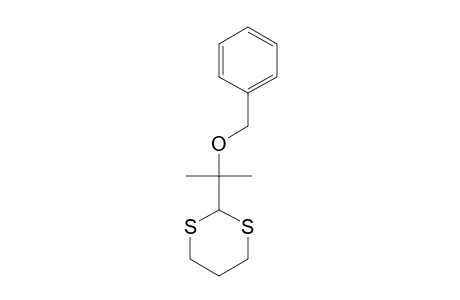 2-[1-METHYL-1-(BENZYLOXY)-ETHYL]-1,3-DITHIANE