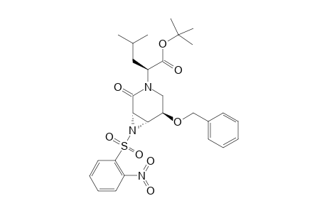 (3S,4R,5R)-5-Benzyloxy-N-[(1S)-1-(tert-butoxycarbonyl)-3-methylbutyl]-3,4-[N-(o-nitrobenzenesullfonyl)aziridino]piperidin-2-one