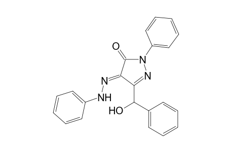 (4E)-5-[hydroxy(phenyl)methyl]-2-phenyl-4-(phenylhydrazinylidene)-3-pyrazolone
