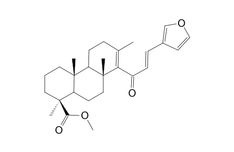 (1S,4aR,8aR)-8-[(E)-3-(3-furanyl)-1-oxoprop-2-enyl]-1,4a,7,8a-tetramethyl-3,4,4b,5,6,9,10,10a-octahydro-2H-phenanthrene-1-carboxylic acid methyl ester