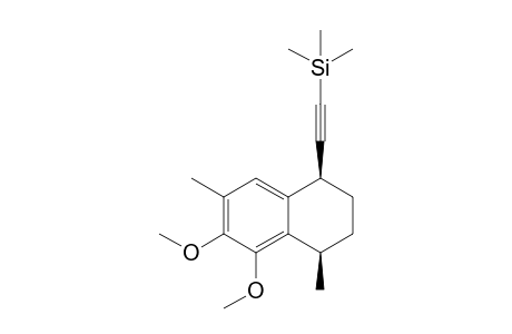 2-[(1S,4R)-5,6-dimethoxy-4,7-dimethyl-1,2,3,4-tetrahydronaphthalen-1-yl]ethynyl-trimethyl-silane