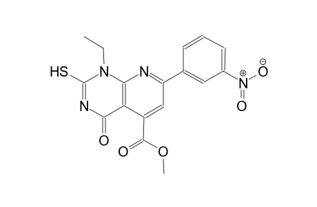 pyrido[2,3-d]pyrimidine-5-carboxylic acid, 1-ethyl-1,4-dihydro-2-mercapto-7-(3-nitrophenyl)-4-oxo-, methyl ester