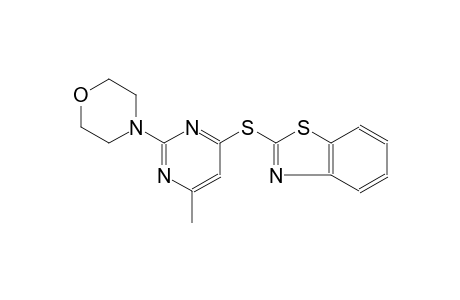 2-[(6-methyl-2-morpholin-4-ylpyrimidin-4-yl)thio]-1,3-benzothiazole