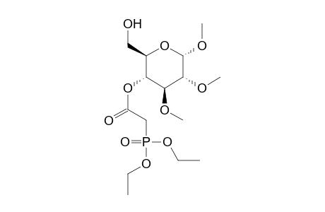 Methyl 4-O-(diethyl phosphonoacetyl)-2,3-di-O-methyl-.alpha.-D-glucopyranoside