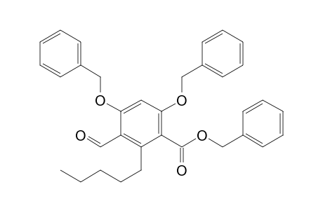 benzyl 4,6-dibenzyloxy-3-formyl-2-pentylbenzoate