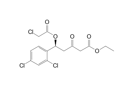 (5S)-Ethyl .delta.-chloroacetyloxy-.delta.-(o,p-dichlorophenyl)-.beta.-oxo-pentanoate