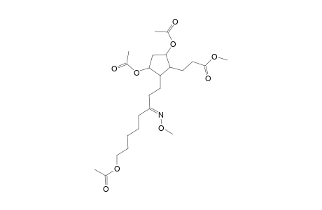 Cyclopentanepropanoic acid, 3,5-bis(acetyloxy)-2-[8-(acetyloxy)-3-(methoxyimino)octyl]-, methyl ester