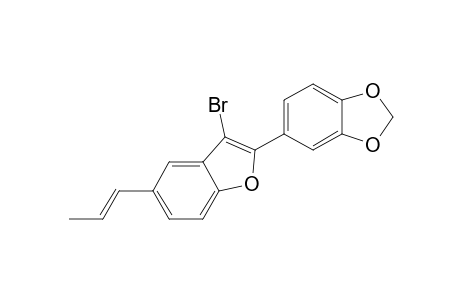 5-[3-bromanyl-5-[(E)-prop-1-enyl]-1-benzofuran-2-yl]-1,3-benzodioxole