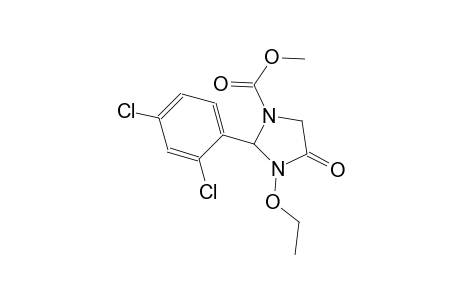 methyl 2-(2,4-dichlorophenyl)-3-ethoxy-4-oxo-1-imidazolidinecarboxylate