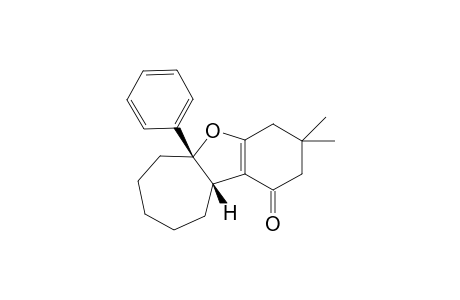 3,3-Dimethyl-5a-phenyl-1,2,3,4,5a,6,7,8,9,9a-decahydro-6H-cyclohepta[b]benzofuran-1-one