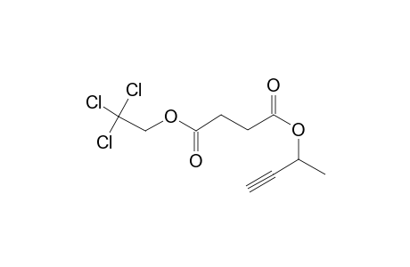 Succinic acid, but-3-yn-2-yl 2,2,2-trichloroethyl ester