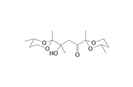 2,6-bis(1',3'-Butylenedioxy)-5-methyl-5-hydroxy-3-heptanone