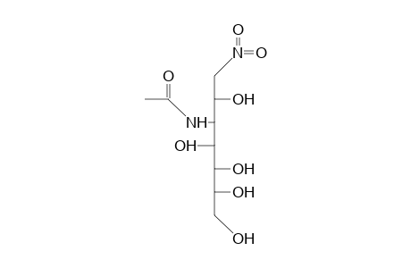3-Acetamido-1,3-dideoxy-1-nitro-D-glycero-D-galacto-heptitol
