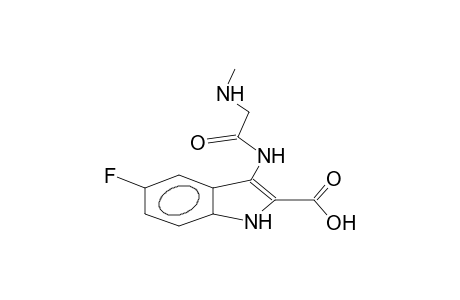 3-methylaminoacetamido-5-fluoroindol-2-carboxylic acid