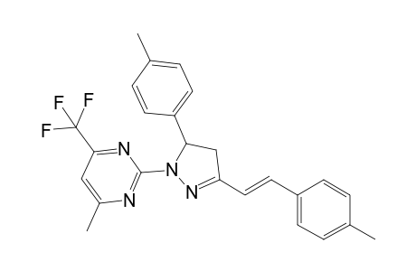 6-Methyl-2-[3-(4-methylstyryl)-5-(4-tolyl)-4,5-dihydro-1H-pyrazol-1-yl]-4-(trifluoromethyl)pyrimidine
