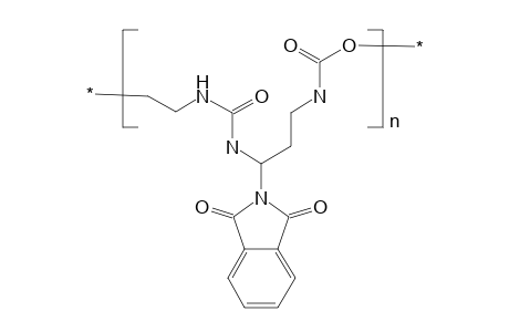 Poly(urea urethane) with phthalimide side groups, poly[oxycarbonylimino(3-phthalimidotrimethylene)ureylene ethylene]