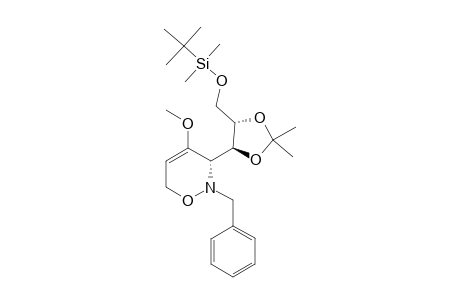 ANTI-(3S,4'R,5'S)-2-BENZYL-3-[5'-(TERT.-BUTYLDIMETHYLSILYLOXY)-2',2'-DIMETHYL-1',3'-DIOXOLAN-4'-YL)-4-METHOXY-3,6-DIHYDRO-2H-[1,2]-OXAZINE