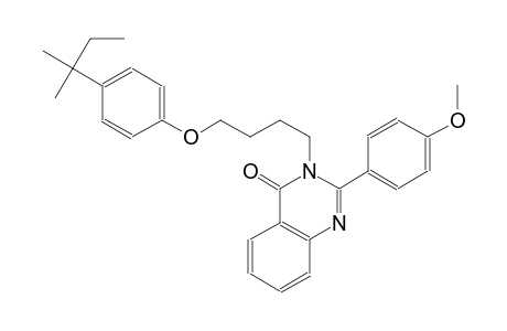 2-(4-methoxyphenyl)-3-[4-(4-tert-pentylphenoxy)butyl]-4(3H)-quinazolinone