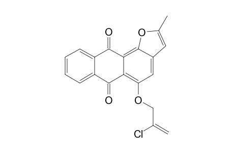 5-(2'-CHLOROPROP-2'-ENYLOXY)-2-METHYL-6,11-DIHYDROXY-ANTHRA-[1,2-B]-FURAN-6,11-DIONE
