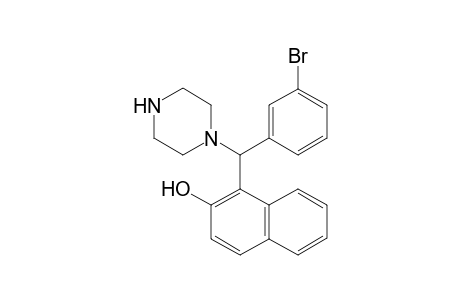 1-((3-bromophenyl)(piperazin-1-yl)methyl)naphthalen-2-ol