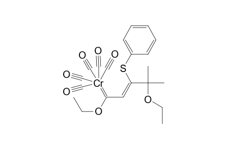 Pentacarbonyl [ (2E / 2Z )-1,4-diethoxy-4-methyl-3-(phenylthio)-2-pentenylidene ] chromium