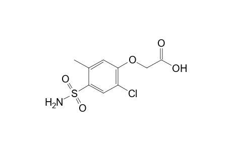 [(6-chloro-4-sulfamoyl-m-tolyl)oxy]acetic acid