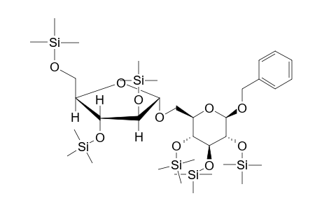 6-O-[.alpha.-L-arabinofuranosyl]-.beta.-benzyl-D-glucopyranoside-hexakis(trimethylsilyl) ether
