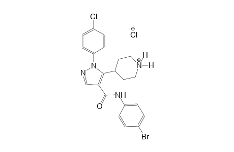 piperidinium, 4-[4-[[(4-bromophenyl)amino]carbonyl]-1-(4-chlorophenyl)-1H-pyrazol-5-yl]-, chloride