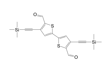 4,4'-bis[(Trimethylsilyl)ethynyl]-2,2'-bithiophene-5,5'-dicarbaldehyde