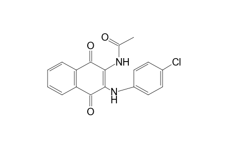 N-[3-(p-CHLOROANILINO)-1,4-DIHYDRO-1,4-DIOXO-2-NAPHTHYL]ACETAMIDE