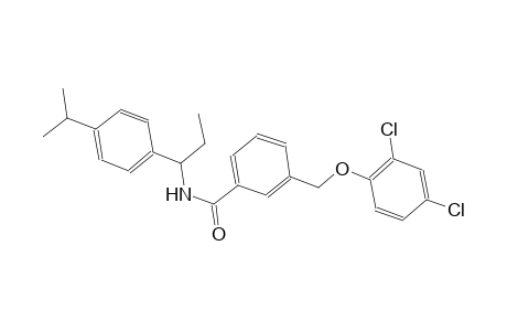 3-[(2,4-dichlorophenoxy)methyl]-N-[1-(4-isopropylphenyl)propyl]benzamide
