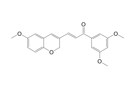 (E)-3-(6-METHOXY-2H-CHROMEN-3-YL)-1-(3,5-DIMETHOXYPHENYL)-PROP-2-EN-1-ONE