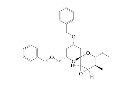 (2R,3R,4R,5R,6R,8S,10S)-10-benzyloxy-8-benzyloxymethyl-2-ethyl-3-methyl-4,5-epoxy-1,7-dioxaspiro[5.5]undecane