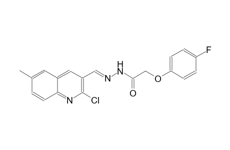 N'-[(E)-(2-chloro-6-methyl-3-quinolinyl)methylidene]-2-(4-fluorophenoxy)acetohydrazide