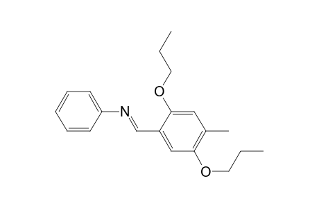 (E)-4-Methyl-N-phenyl-2,5-dipropyloxybenzaldimine