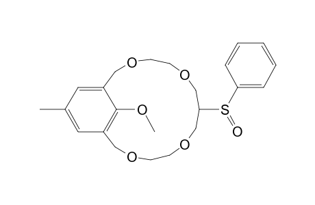 3,6,10,13-Tetraoxabicyclo[13.3.1]nonadeca-1(19),15,17-triene, 19-methoxy-17-methyl-8-(phenylsulfinyl)-