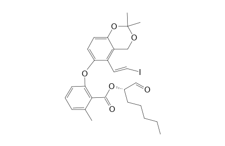 1'-Oxohept-2'-yl 2-Methyl-6-{2',2'-dimethyl-5'-(2"-iodovinyl)-1',3'-(4H)-benzo[d]dioxin-6'-oxy}benzoate