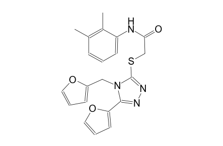 N-(2,3-dimethylphenyl)-2-{[5-(2-furyl)-4-(2-furylmethyl)-4H-1,2,4-triazol-3-yl]sulfanyl}acetamide