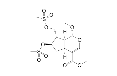 (-)-6beta-Mesyloxy-7alpha-Mesyloxymethyl-1alpha-methoxy-1,4aalpha,5,6,7,7aalpha-hexahydrocyclopenta[c]-pyran-4-carboxylic acid-methylester