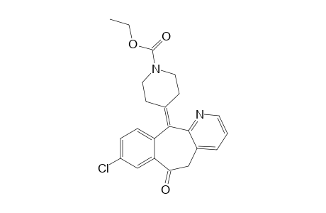 Ethyl 4-(8-chloro-5,6-dihydro-6-oxo-11H-benzo[5,6]cyclohepta[1,2-b]pyridine-11-ylidene)-1-piperidinecarboxylate