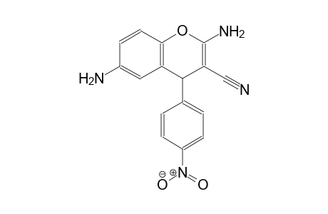 4H-1-benzopyran-3-carbonitrile, 2,6-diamino-4-(4-nitrophenyl)-