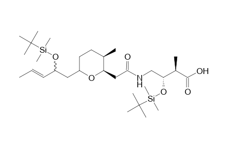 (2R,3S)-3-(tert-butyldimethylsilyloxy)-4-(2-[(2S,3R,6S)-6-[2-(tert-butyldimethylsilyloxy)pent-3-enyl]-3-methyltetrahydropyran-2-yl}acetylamino)-2-methylbutyric acid