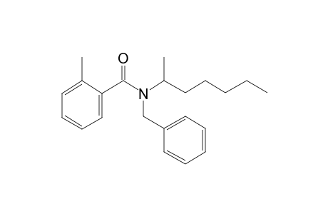 Benzamide, 2-methyl-N-benzyl-N-(hept-2-yl)-