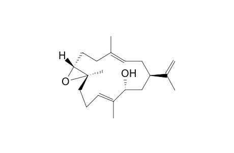 7(S),8(S)-Epoxy-13(R)-hydroxy-1(R)-cembrene A