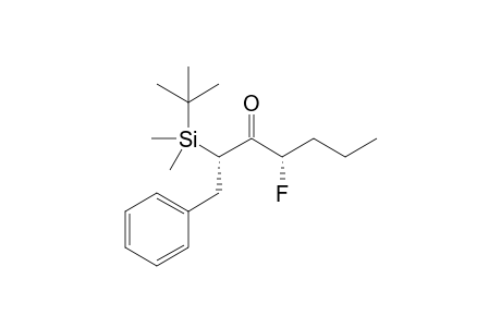 (2S,4S)-2-(t-Butyldimethylsilyl)-4-fluoro-1-phenyl-3-heptanone