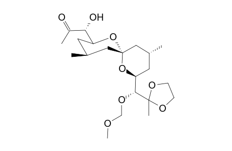 (R)-1-hydroxy-1-((2S,4S,6S,8S,10R)-8-((R)-(methoxymethoxy)(2-methyl-1,3-dioxolan-2-yl)methyl)-4,10-dimethyl-1,7-dioxaspiro[5.5]undecan-2-yl)propan-2-one
