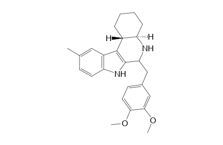 trans-6-(3,4-Dimethoxybenzyl)-10-methyl-2,3,4,4a,5,6,7,11c-octahydro-1H-indolo[2,3-c]quinolinec hydrochloride